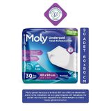 Moly Yatak Koruyucu Örtü, 60x90 cm, 30'lu Paket, Beyaz