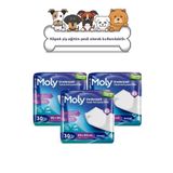 Moly Yatak Koruyucu Örtü 60x90 Cm 30'lu X3 Adet