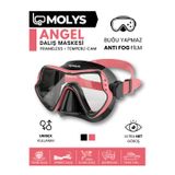 MOLYS ANGEL DALIŞ MASKESİ + ANTI FOG (BUĞU ÖNLEYİCİ FİLM) GECE SİYAHI / GÜL PEMBE