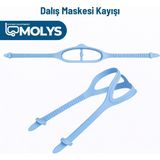 Molys Dalış Maskesi Kayışı - Açık Mavi