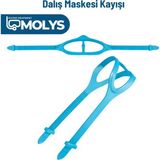 Molys Dalış Maskesi Kayışı - Mavi