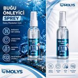Molys Dalış Maskesi ve Yüzücü Gözlüğü İçin Alcohol Free Anti Fog Sprey 50 ml Buğusuz Net Görüş