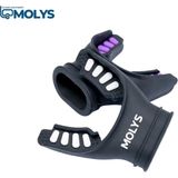Molys Dalış Regülatör Ağızlığı (Maps) – Konforlu, Kaymaz, Tam Uyum - Mavi - Siyah