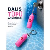 MOLYS DALIŞ TÜPÜ ANAHTARLIK, DALIŞ BAYRAĞI TEMALI, MİNYATÜR DALIŞ TÜPÜ, SİLİKON ANAHTARLIK, Pembe