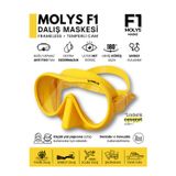 MOLYS F1 PRO DALIŞ MASKESİ + ANTI FOG (BUĞU ÖNLEYİCİ FİLM) GÜNEŞ SARISI