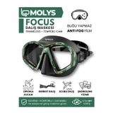 MOLYS FOCUS DALIŞ MASKESİ + ANTI FOG (BUĞU ÖNLEYİCİ FİLM) YOSUN KAMUFLAJI