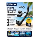 MOLYS Katlanabilir Şnorkel – Hafif, Taşınabilir ve Konforlu Kullanım Yer Kaplamaz