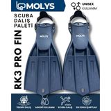 Molys Rk3 Pro Fın Scuba Dalış Paleti - Lacivert - M - L