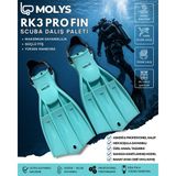 Molys Rk3 Pro Fın Scuba Dalış Paleti - Turkuaz - XS - S