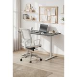 MOM Metal Petra Metal Ayaklı Çalışma Ofis Masası Antrasit, Gri 120 x 60 cm