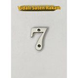 Mom Osena Zamak Rakam Saten Renk Kapı Numarası 7 Numara Vidalı