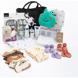 Mom Store Bath Care Gift Set, Yenidoğan Bebek Banyo ve Bakım Seti 10 Parça, 0- 6 Ay - Çok Renkli