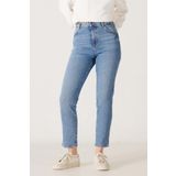 Mom Straight Fit Yüksek Bel Açık Mavi Esnek Jean Kot Pantolon
