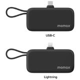 Momax 1-Power Mini 3-In-1 5000 Mah Taşınabilir Powerbank Siyah