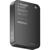 Momax 1-Power S.pass2 10000MAH Qi2 Magnetic Wireless Powerbank - Siyah