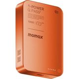 Momax 1-Power S.pass2 10000MAH Qi2 Magnetic Wireless Powerbank - Turuncu