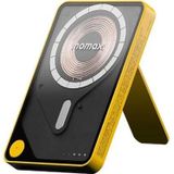 Momax 1-Power X Pro 5000Mah Dahili Usb-C Kablolu Manyetik Kablosuz Powerbank Sarı