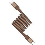 Momax Dc52L2 Mag.Link 100W USB-C to USB-C Magnetic Şarj Kablosu Çöl Titanyum