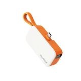 Momax Ip130M Power Mini 5000 Mah Dahili Kablolu Ve Katlanabilir Type-C Portlu Powerbank Turuncu