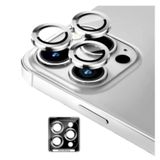 Momax iPhone 14 Pro/14 Pro Max Hd Safir Kamera Koruyucu Çerçeveli Gümüş