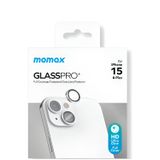 Momax iPhone 15 - 15 Plus Lens Koruyucu Gümüş