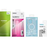 Momax iPhone 15 Pro Max Bundle (Kılıf+Ekran Koruyucu+Lens Koruyucu) Şeffaf