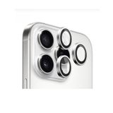Momax Iphone 16 Pro/ 16 Pro Max Safir Lens Koruyucu (Kolay Takma Aparatlı) Gümüş
