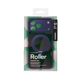 MOMAX Iphone 17 Pro Max Roller Serisi 360° dönebilen halka standlı Magsafe Kılıf (Blue)