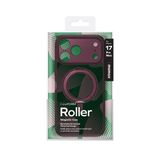 MOMAX Iphone 17 Pro Max Roller Serisi 360° dönebilen halka standlı Magsafe Kılıf (Bordo)