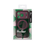MOMAX Iphone 17 Pro Roller Serisi 360° dönebilen halka standlı Magsafe Kılıf (Bordo)