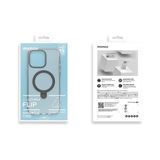 Momax MAAP23MD Apple Uyumlu iPhone 15 Pro Flip Magsafe Kılıfı Siyah