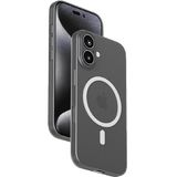 Momax Mtap24Sd Lite CaseForm Magnetic Case iPhone 16 Telefon Kılıfı Şeffaf Siyah