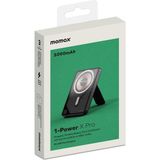 Momax Power x Pro 5000 mAh Dahili Usb-C Kablolu Magsafe Powerbank - Siyah