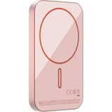 Momax Q.Mag X Pembe Wireless Kablosuz Powerbank 5000mAh MagSafe Uyumlu IP116