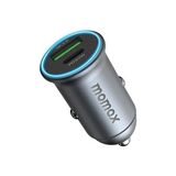 Momax UC18 30W Çift Çıkışlı Araç Şarj Aleti - UC18E Gri