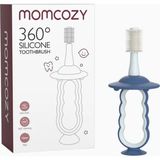 Momcozy 360° Silikon Bebek Diş Fırçası Güvenli Tasarım - Mavi