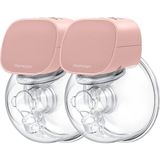 Momcozy Giyilebilir Göğüs Pompası, Çiftli Göğüs Pompaları, Taşınabilir 2 Adet 2 Modlu ve 5 Seviyeli Elektrikli Göğüs Pompaları - 24MM - Pembe