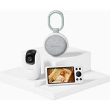 Momcozy Taşınabilir Ses Makinesi ve Çift Modlu BM04 Bebek Monitörü Bebek Uyku Seti - Beyaz
