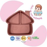 "Momia Bebek Silikon Beslenme Mama Tabağı - Sağlıklı ve Renkli!" - Pembe