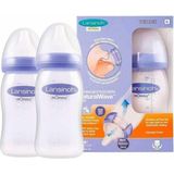 Momma Biberon Seti, Naturalwave, 240 Ml, Plastik, Mor, Twin Pack - Çok Renkli