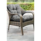 MoMMe BAMBU SANDALYE MİNDERİ 53X106 CM ANTRASİT GRİ