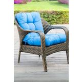 MoMMe BAMBU SANDALYE MİNDERİ 53X106 CM TURKUAZ