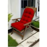 MoMMe Sandalye Minder Bambu Sandalye Minderi BORDO