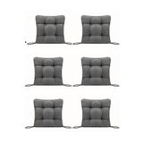 MoMMe SANDALYE MİNDERİ 45X45 CM 6'LI ANTRASİT GRİ