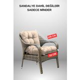 MoMMe Sandalye Minderi 53x106 cm ( SÜTLÜ KAHVE RENGİ )