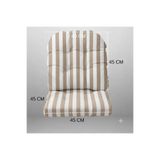 MoMMe SANDALYE MİNDERİ DUCK KETEN KUMAŞ DUCK BEZİ DIŞ MEKAN SU GEÇİRMEZ SU İTİCİ ÖZELLİKLİ RATTAN MİNDERİ BAMBU SANDALYE MİNDERİ OTURUM 45*45 CM SIRT 45*45 CM BEJ BEYAZ ÇİZGİLİ BAĞCIKLI