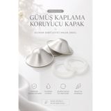 MommieCare Gümüş Kaplama Göğüs Ucu Koruyucu Kapak