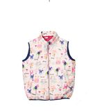 Mommo Kids Çocuk Beyaz Kedi Baskılı Fermuarlı Şişme Yelek - 6 Yaş