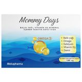 Mommy Days Omega 3 Balık Yağı Vitamin D3 Kalsiyum ve Demir - 30 Yumuşak Jel Kapsül 1200 mg