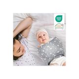 Mommyslab 0-4 Ay Yeni Sezon Desenli Renkli% 100 Pamuk Hazır Yarım Kuşak Kundak Kemer (OEKO TEX CIF BELGELİ) GRİ YILDIZ MLKK